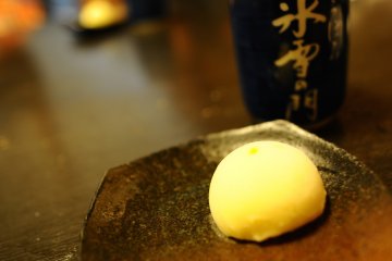 Un dessert au yuzu rafraîssant