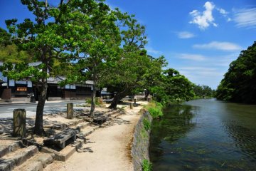 The waterways around Matsue city