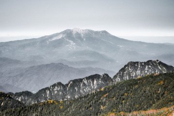 Distant Views of Mount Ontake 