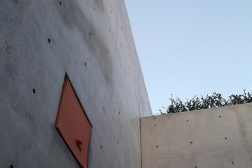 <p>The wall near the door</p>