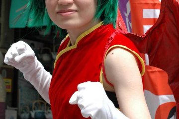 Cosplay Green Hair Devil