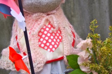 And many of the jizo are dressed up with care