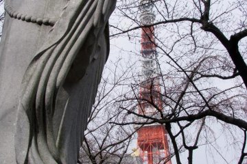 The ever present Tokyo Tower seems to be a part of Zojo-ji