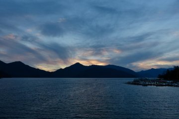 The sun has just set
