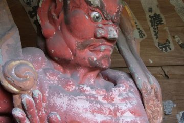 They are at the main gate, protecting the temple from harm