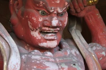 "Ah" has his mouth open