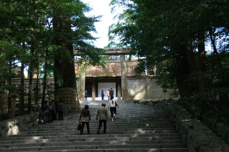 <p>Photos are not allowed in the inner sanctum of Ise Shrine</p>
