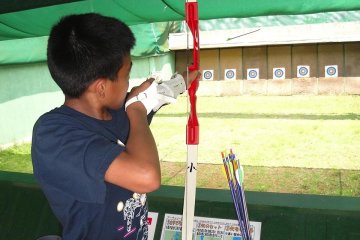 Le Soleil, archery. Fun for all ages!