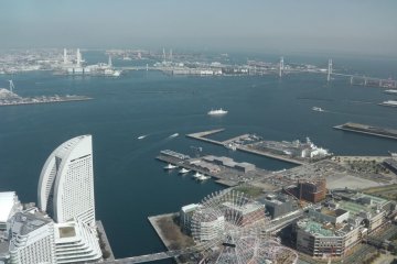 The picturesque Minato Mirai 21, from above