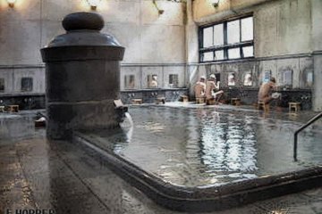 The Camellia Baths by Edward Hopper (with apologies)