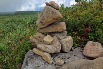 Stone markers along the way let you know you're on the right track.
