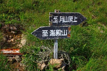 Make sure that you're going in the right direction, towards Yudono-san (representing rebirth).
