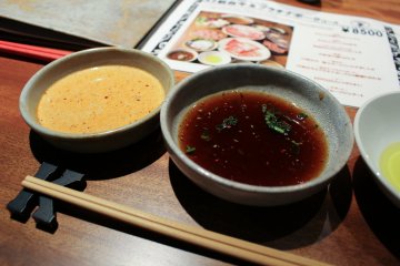 Shabu shabu dipping sauces