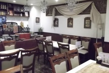 In the restaurant