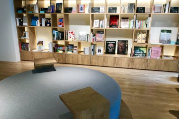 You can read the books at the travel center's lounge