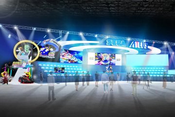 An example of the SEGA/Atlus TGS booth