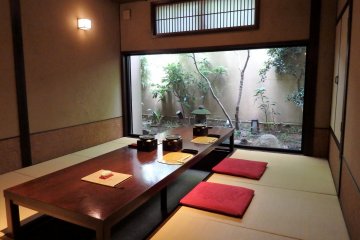 A private dining room