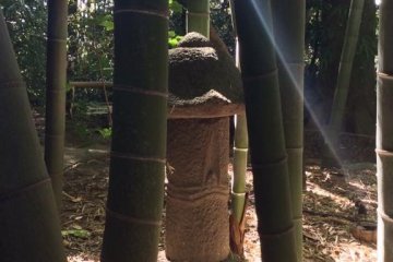 The bamboo groves and statuary are timeless