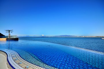 2nd Floor Outdoor Pool; notice Mt Fuji in background
