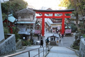 Main street with souvenir shops and food