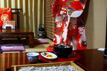 A kimono adds a nice touch.