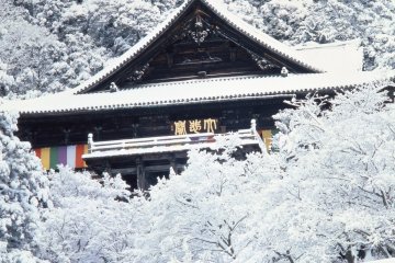 Main building under the snow