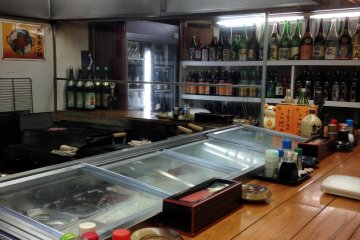 Plenty of types of shochu to choose from