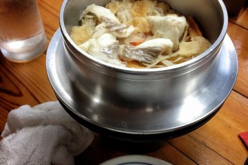 Really excellent steamed rice and fish