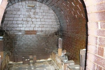 Inside the kiln