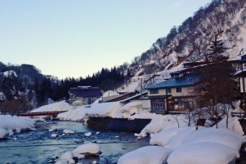Hijiori is one of the oldest hot spring towns in Yamagata, and gets up to 4 metres of snow. In winter, it really feels like the middle of nowhere. Slip into a hot onsen and your troubles will melt away.