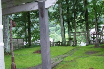 The shrine itself is simple - a nice match for the beauty of the grounds