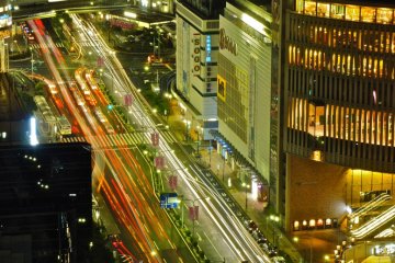 Night-time Sannomiya lights