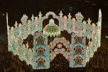 Light-up: Kobe Luminarie from the top