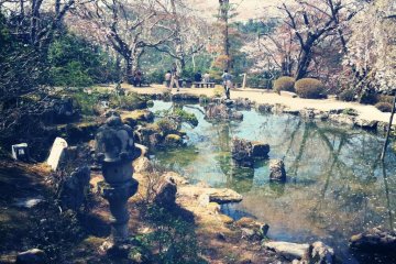 O Mount Yoshino! / From last year's trail of broken branches / I would change my path and / on ways yet unseen / pay a visit to the blossoms!