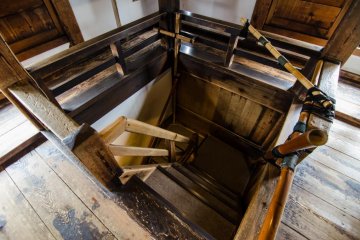 Many of the stairs in the castle are very steep - almost like ladders!