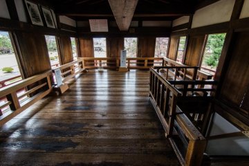Matsumoto Castle is one of only two castles with a moon viewing room (the other being Okayama Castle).