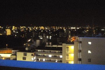 Toyoko Inn is one of the highest buildings in Juso giving panoramic district and city views and even fireworks in summer from the higher level rooms