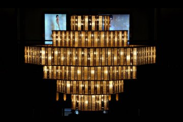 Beautiful Art Deco Chandeliers at Imperial Hotel at Hibiya Park Tokyo