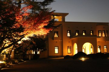 Magnifique vue du musée de nuit