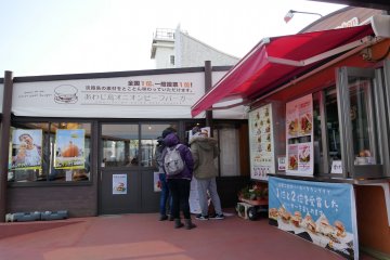 Front of the burger shop