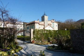 The museum building is replicated as a French castle
