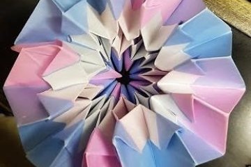 Origami made during the trip
