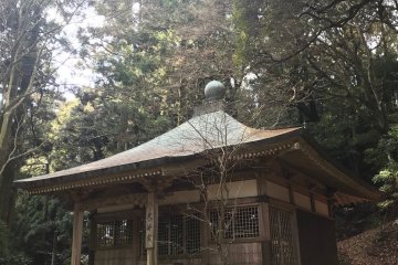 Shrine located behind the temple