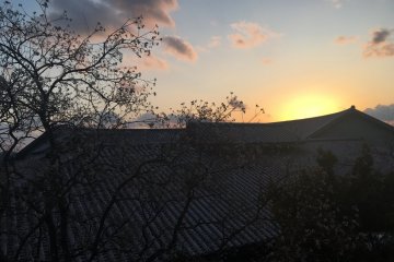 Sunset from Goshiki Onsen