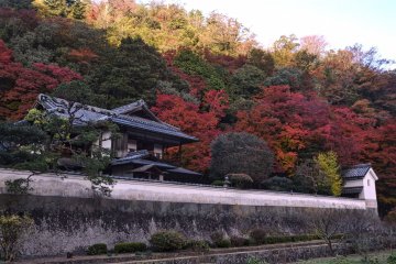 The outer wall of the Hori Mansion