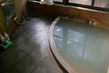 The bath is 100% pure, healthy onsen water and is open 24 hours a day