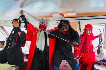Ninja photo shoot with Olu from Nigeria