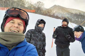 The crew for the day