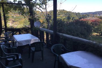 Outdoor seating perfect for a nice day.