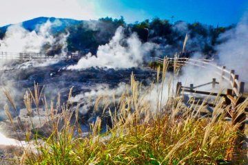 Jigoku Onsen (Hell Hot Springs) sulfur pits